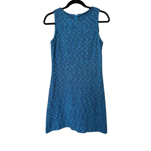 Vintage St. John Collection by Marie Gray Sleeveless Blue Knit Dress Size 4 - Picture 1 of 6